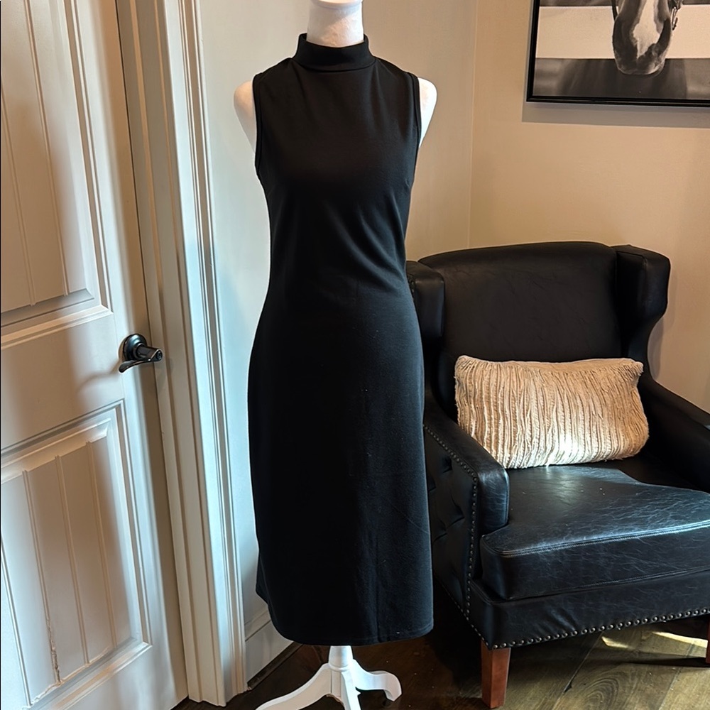 Elegant Black Sleeveless Dress